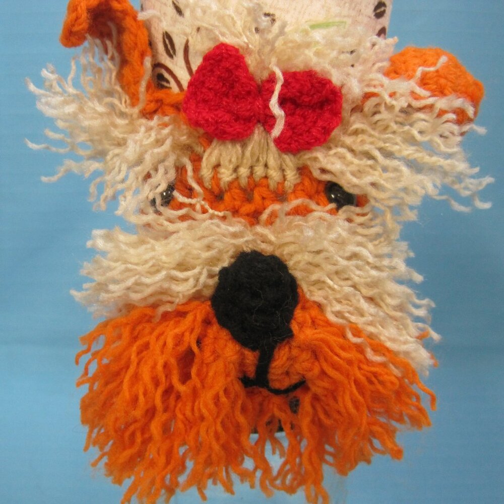 Yorkie Yorkshire Terrier  Crochet Handmade Cup Cozy Holder Handmade Figurines